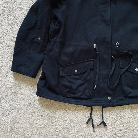 Molly & Isadora ~ Black Fullzip Jacket ~ Lined ~ Snap Pockets ~ Casual ~ Size 1X - Picture 4 of 8